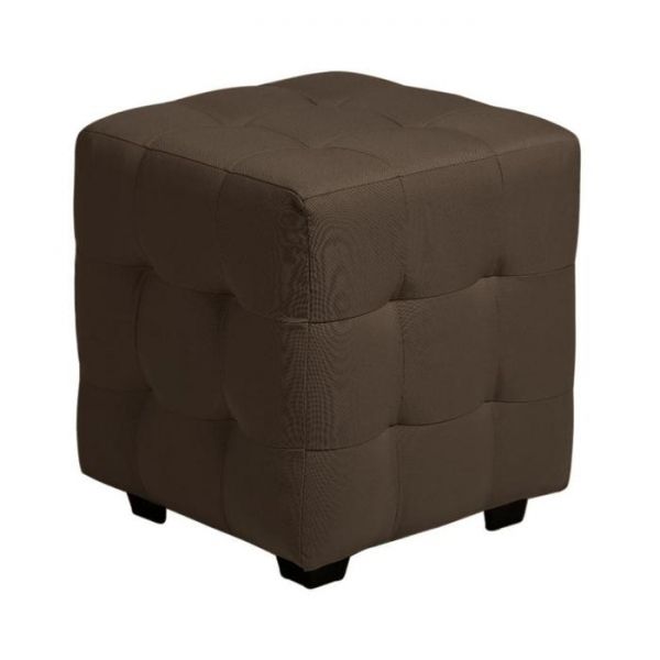 Пуф Генри 400х400х420 Рогожка CHOCOLATE