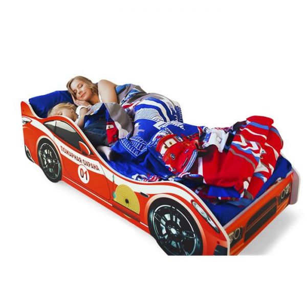 Детская кровать-машина «Пожарная охрана»