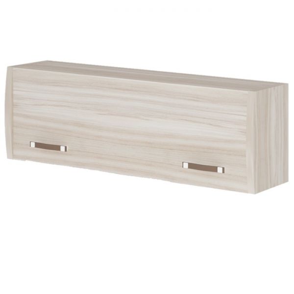 Полка навесная с фасадом ПФД, 1000 ? 290 ? 320 мм, цвет нельсон / белый