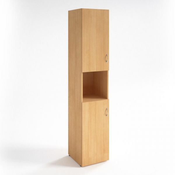 Шкаф для документов НШ-12, 383 ? 380 ? 1890 мм, белый шагр