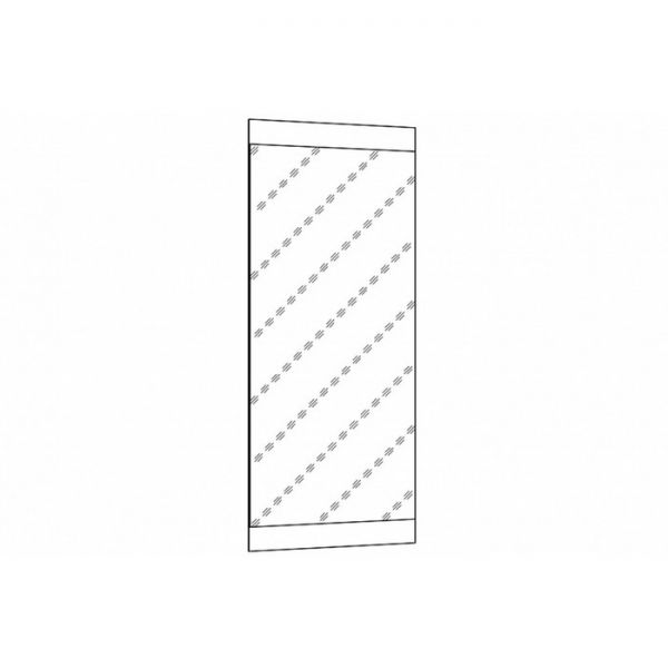 Зеркало навесное НМ 011.90, 1242х20х504, Ясень Анкор темный