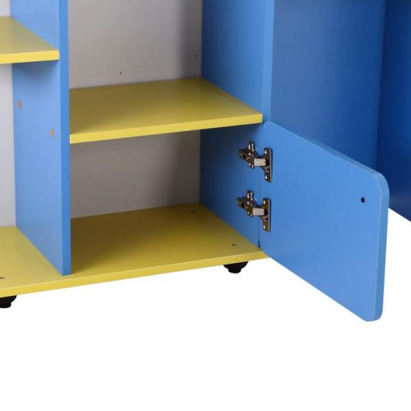 Уголок ряжений с трюмо 1050х300х1100  Синий/жёлтый/красный