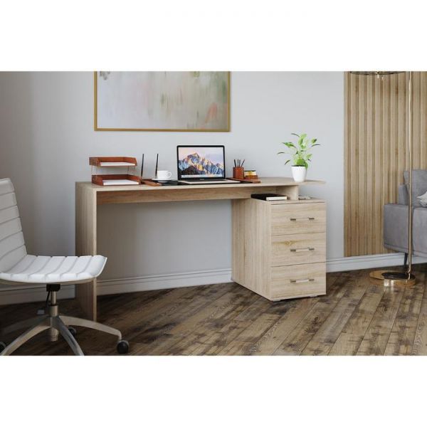 Стол компьютерный Оскар 7, 1200х600х770, Дуб сонома