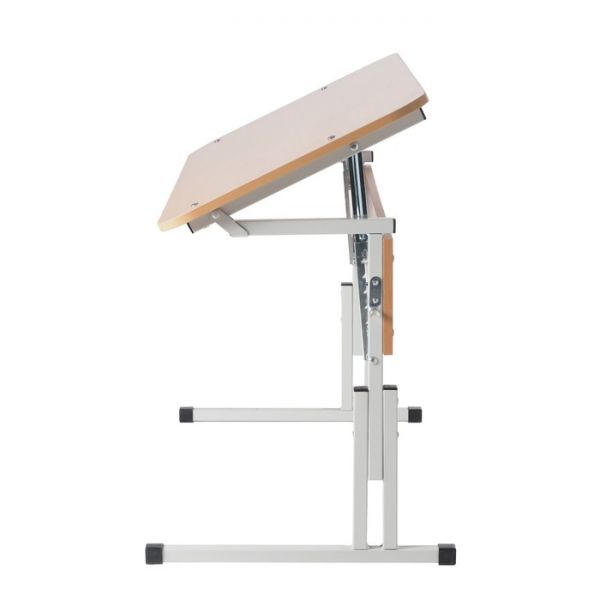 Стол ученический закругл. двухместный регулируемая по углу наклона и высоте ростовая гр.№3-5