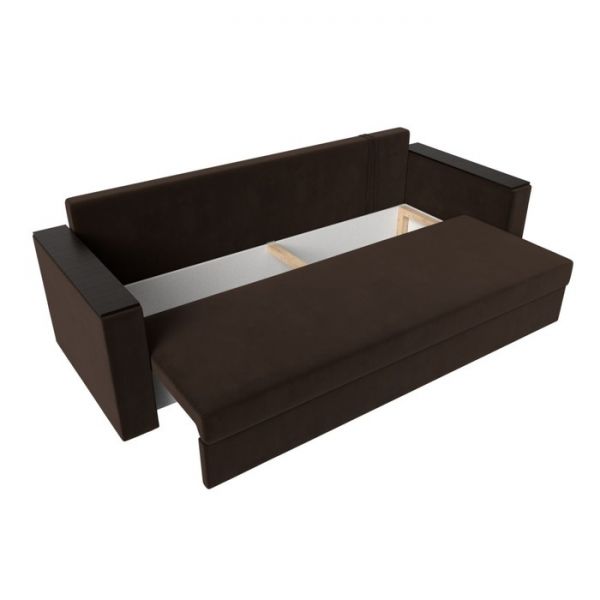 Диван прямой «Атланта лайт», без стола, еврокнижка, микровельвет, цвет бежевый