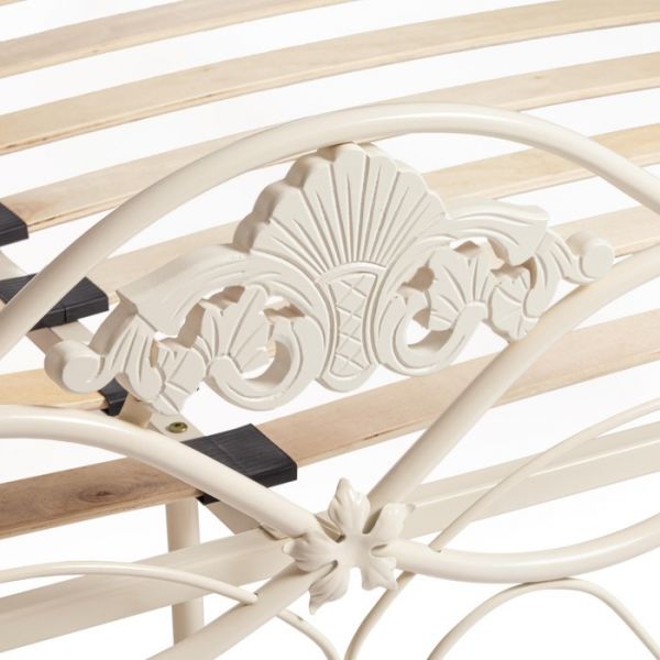 Кровать CANZONA Wood slat base, 160х200 см , Белый