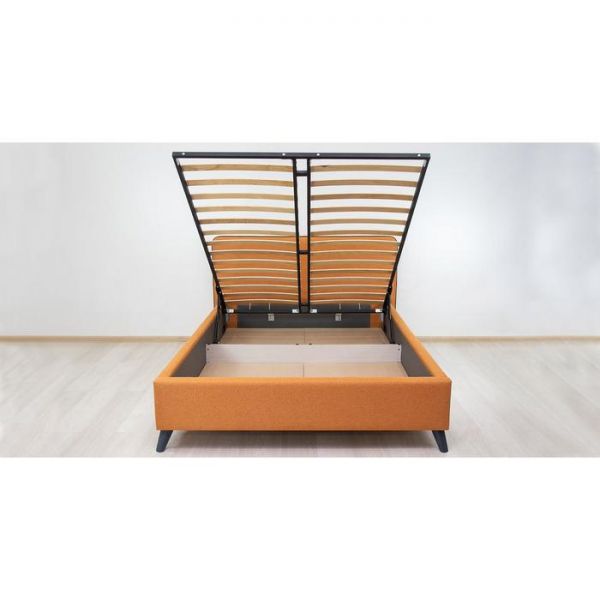 Кровать Миа 1600*2000, ортопед+ПМ, Тыквенный