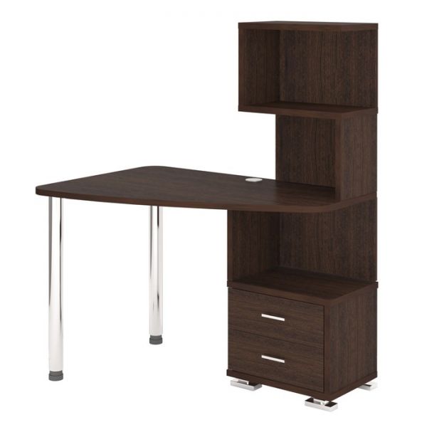 Стол СКМ-60, угол левый, 1200 ? 780 ? 1450 мм, цвет белый жемчуг