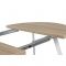 Стол РИМ D-1050/1500 Дуб Бардолино серый/Опора РИМ Гаспар-К, белый глянец