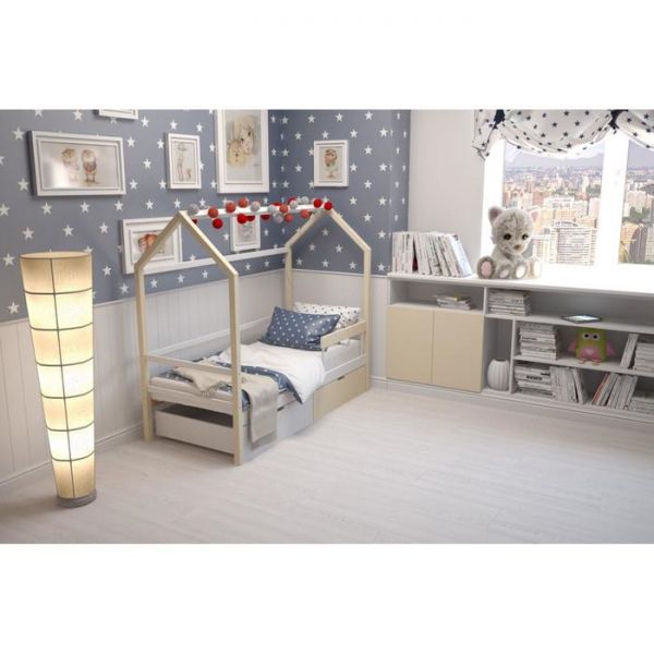 Детская кровать-домик Бельмарко Svogen бежево-белый