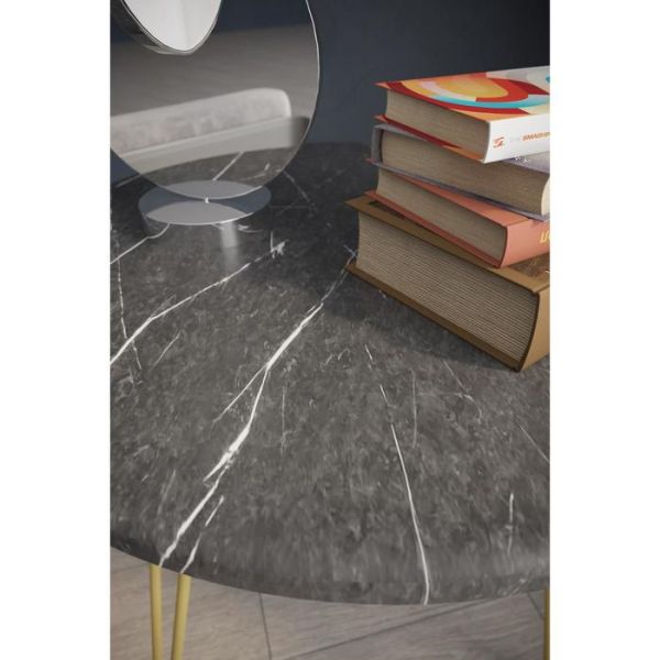 Стол журнальный «РИД Голд 530», 550 ? 550 ? 550 мм, цвет белый мрамор