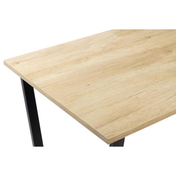 Стол АТЛАНТ-04 1100*700х750 Дуб Небраска/Опора АТЛАНТ-Черный матовый