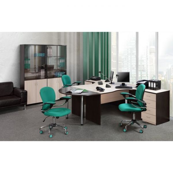 Тумба приставная, 430х550х750 мм, венге/дуб