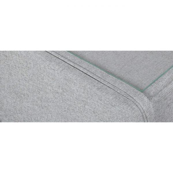 Тумба узкая «Алеро», 1 ящик, 410 ? 430 ? 530 мм, стекло, рогожка, цвет серый