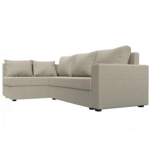 Угловой диван «Мансберг», механизм еврокнижка, угол левый, рогожка, цвет корфу 02