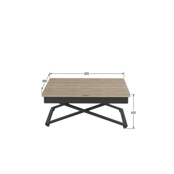 Стол универсальный «Генри», 905 (1360) ? 680 (905) ? 765 (400) мм, цвет белый премиум