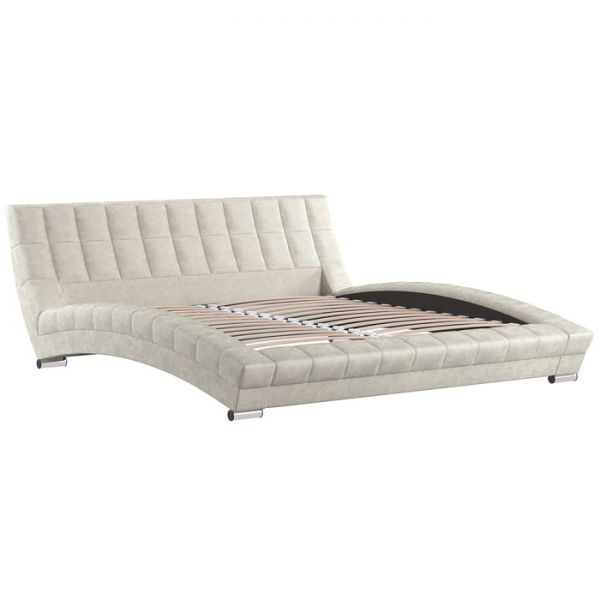 Кровать Оливия, 1800х2000, ортопедическое основание, Дарлинг айвори/Светлый серо-бежевый