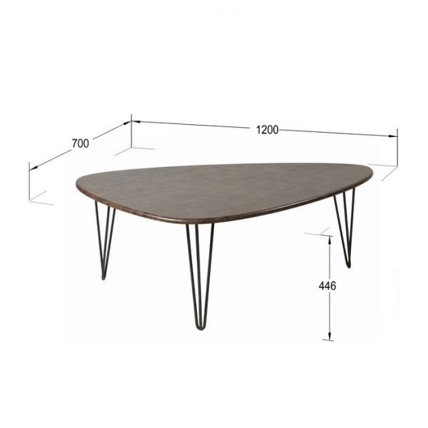 Стол журнальный «Престон», 1200 ? 700 ? 446 мм, цвет браун