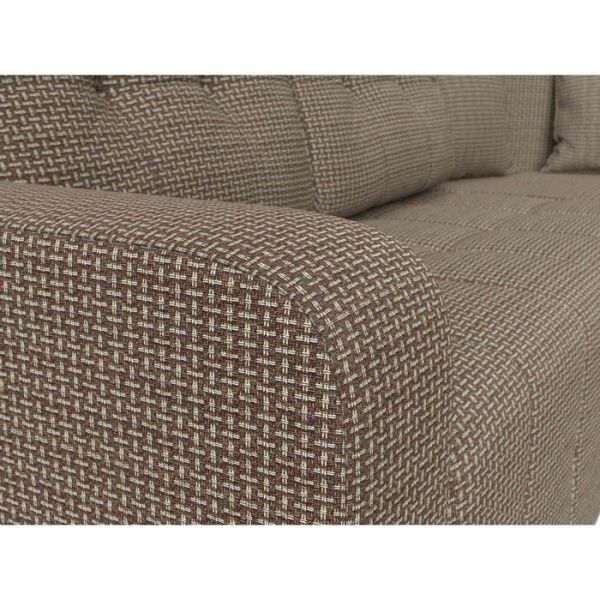 Угловой диван «Кембридж», механизм еврокнижка, рогожка, цвет бежевый