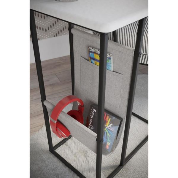 Стол приставной «Бали», 540 ? 350? 700 мм, металл, МДФ, цвет белый