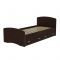 Кровать №6 с 2-мя ящиками, 800 ? 2000 мм, ЛДСП, цвет венге