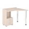 Стол СКМ-55, угол правый, 1100 ? 900 ? 810 мм, цвет белый жемчуг