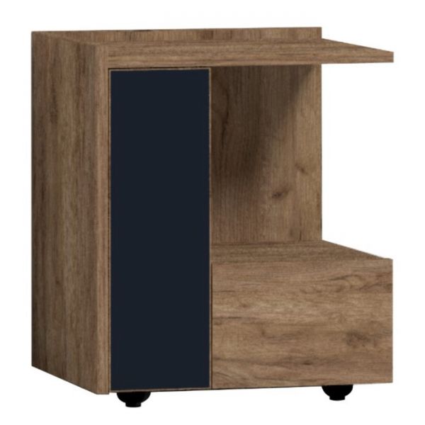 Тумба прикроватная Nature 42, 450 ? 357 ? 527 мм, цвет гаскон пайн / чёрный