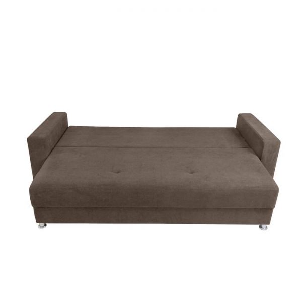 Прямой диван «Токио», механизм еврокнижка, цвет коричневый
