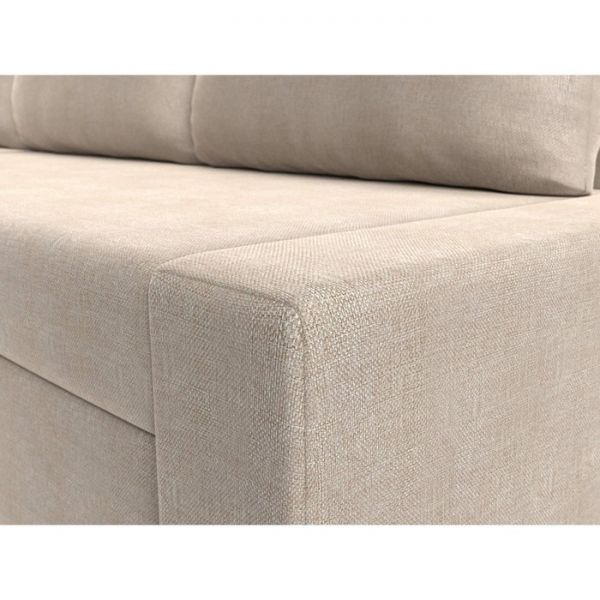 Угловой диван «Версаль», механизм дельфин, рогожка, правый угол, цвет бежевый