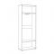 Шкаф для одежды Куба 13.136, 798х383х2106, Дуб сонома/Белый премиум