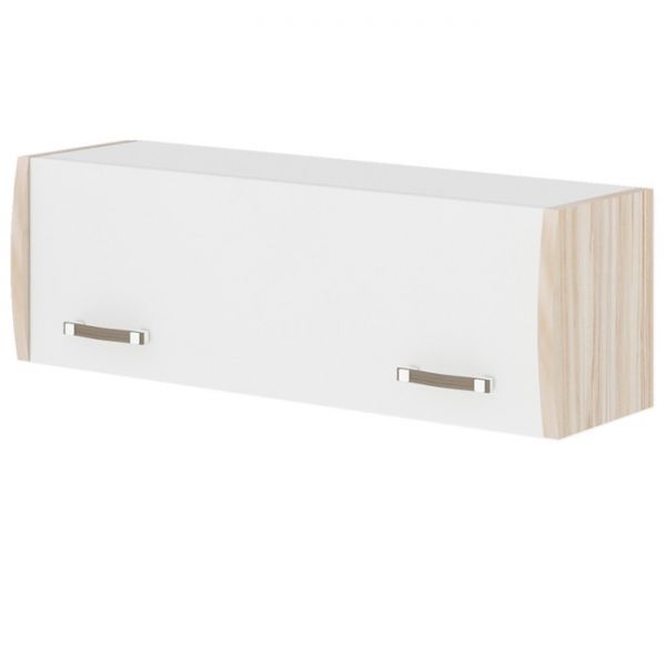 Полка навесная с фасадом ПФД, 1000 ? 290 ? 320 мм, цвет нельсон / белый