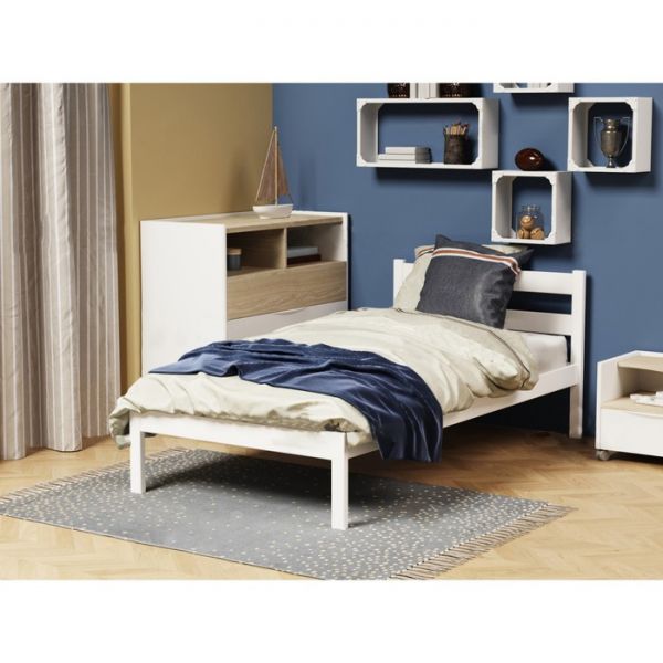 Кровать Анита-1 800х1600 массив березы Белая