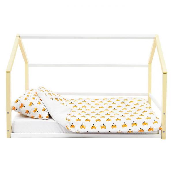 Детская кровать-домик Монтессори Бельмарко Svogen бежево-белый