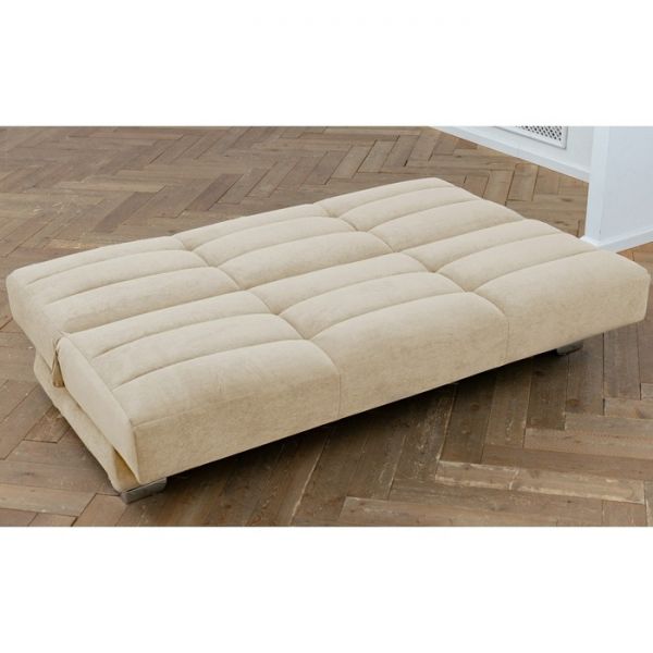 Прямой диван «Прайм 8», механизм книжка, независимый пружинный блок, велюр, цвет бежевый