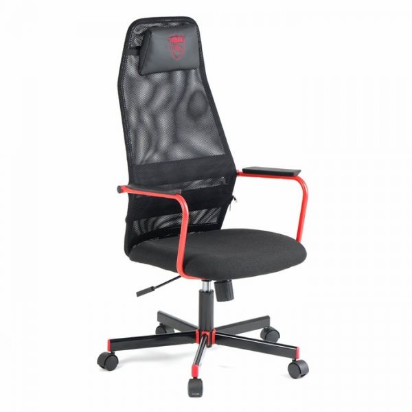 Кресло игровое Zombie ONE черный, TW-01 3C11 сетка/ткань, с подголовником, крестовина металл