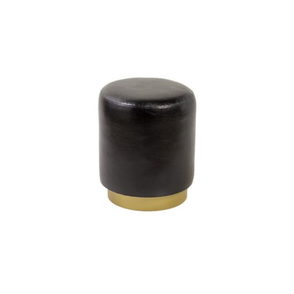 Пуф САНТАЛ  390х390х460 Аттика шоколад/золотая опора