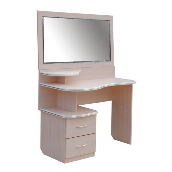 Стол туалетный «Анжелика», 1120 ? 526 ? 895 мм, зеркало, цвет дуб