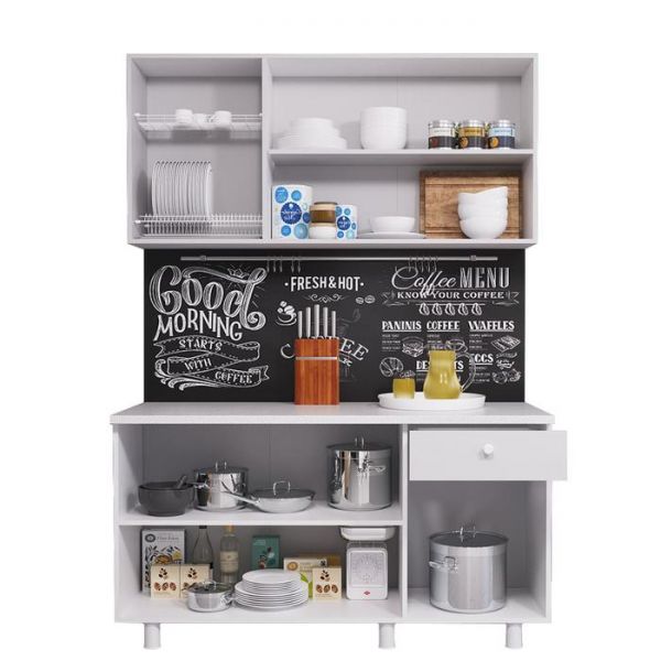 Кухонный гарнитур Поинт 1500, Тьеполо фасад/ Белый корпус