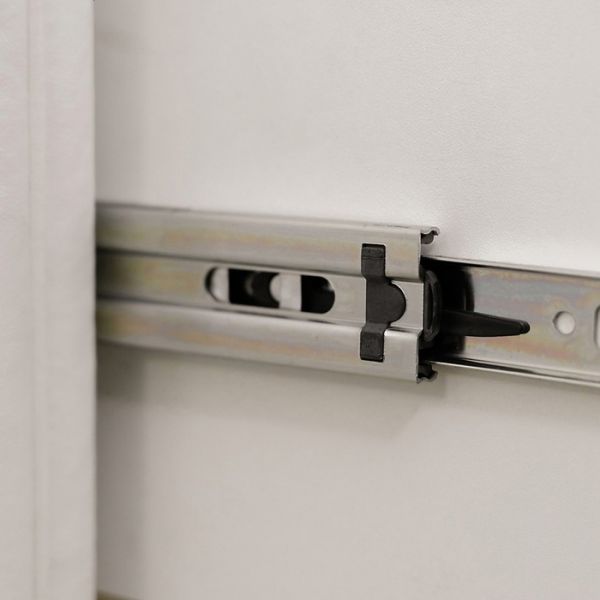 Комод «Алеро», 3 ящика, 1010 ? 375 ? 765 мм, экокожа, стекло, цвет взбитые сливки