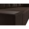 Угловой диван «Амадэус», правый угол, микровельвет, цвет коричневый