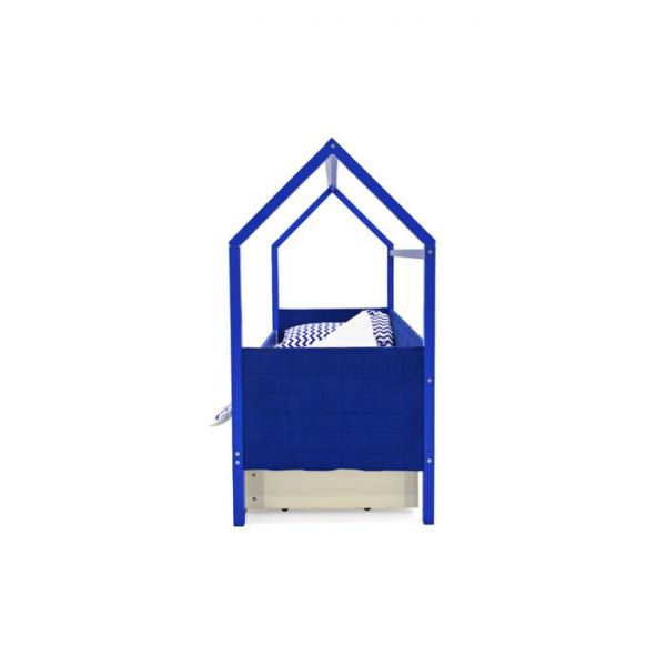 Детская кровать-домик мягкий Бельмарко  Svogen синий