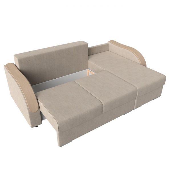 Угловой диван «Дарси», механизм еврокнижка, рогожка, цвет корфу 02