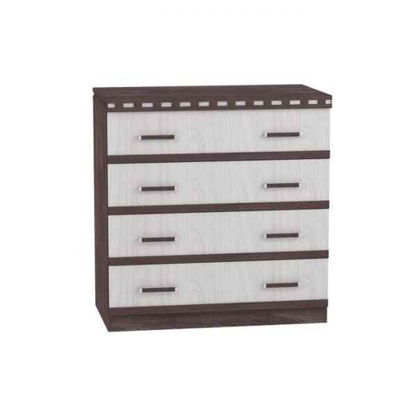 Комод «Ольга 13», 850 ? 492 ? 884 мм, цвет ясень анкор тёмный / ясень анкор светлый