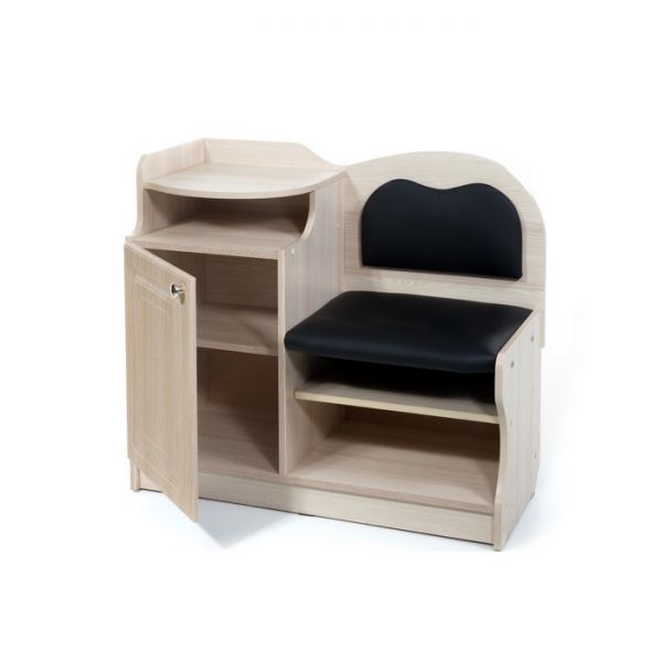 Банкетка №1, 900х430х920, Ясень/Черный(118)