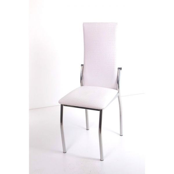 Стул на металлокаркасе Про СТ хром люкс/оранжевый