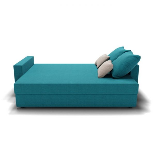 Диван прямой «Олимп 1», еврокнижка, пружинный блок, велюр, цвет альба 044 / альба 071