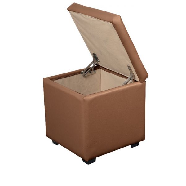 Пуф Рига 400х400х430 коричневый