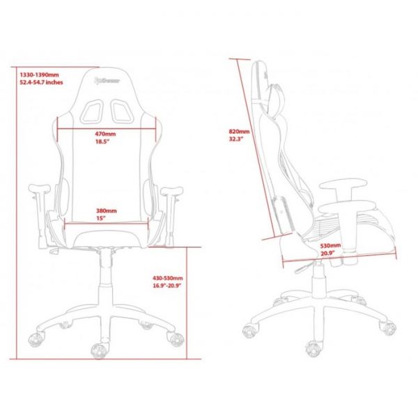 Кресло игровое Arozzi Verona, голубое