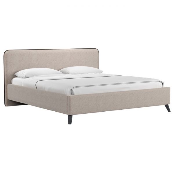 Кровать Миа, 1800х2000, ортопедическое осн+ПМ, Купер 03/Бежевый