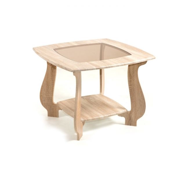 Стол журнальный СЖ-22, 700x700x520, Дуб сонома